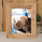 I Love My Cat And My Cat Loves Me Personalized Wooden Frame 8" x 10" Brown (Vertical)