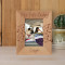 My Fur Baby Personalized Wooden Frame 3" x 5" Brown (Vertical)