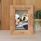 My Fur Baby Personalized Wooden Frame 4" x 6" Brown (Vertical)
