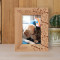 My Dog Personalized Wooden Frame 4" x 6" Brown (Vertical)