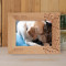 My Dog Personalized Wooden Frame-7" x 5" Brown Horizontal