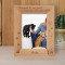 The Road To My Heart Is Paved With Paw Prints Personalized Wooden Frame 5" x 7" Brown (Vertical)