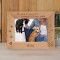 The Road To My Heart Is Paved With Paw Prints Personalized Wooden Frame-7" x 5" Brown Horizontal