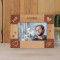 With Name Personalized Wooden Frame-6" x 4" Brown Horizontal