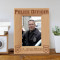 Police Officer Personalized Wooden Picture Frame 4" x 6" Finished (Frames)