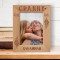 Best Ganny Ever Personalized Wooden Frame-5" x 7" Brown (Vertical)
