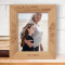 Only The Best Moms Get Promoted To Grandma Personalized Wooden Frame 8" x 10" Brown (Vertical)