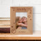 For A Lovely Grandma Personalized Wooden Frame 3 1/2" x 5" Brown (Vertical)