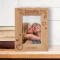 For A Lovely Grandma Personalized Wooden Frame 4" x 6" Brown (Vertical)