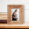 Best Grandma Personalized Wooden Frame 3 1/2" x 5" Brown (Vertical)